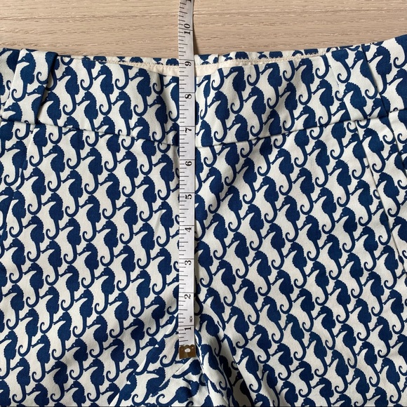J.Crew Women Shorts Blue Seahorse Patterned - Picture 7 of 10
